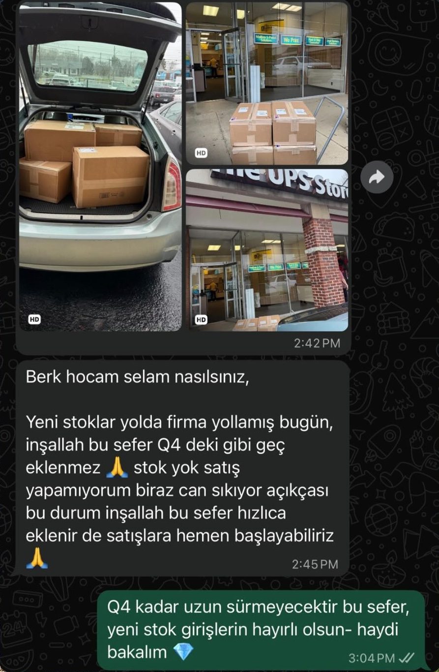 Q4 stok başarı
