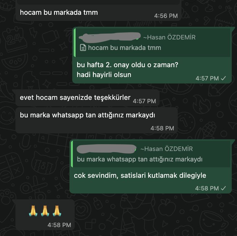 Teşekkür mesajları