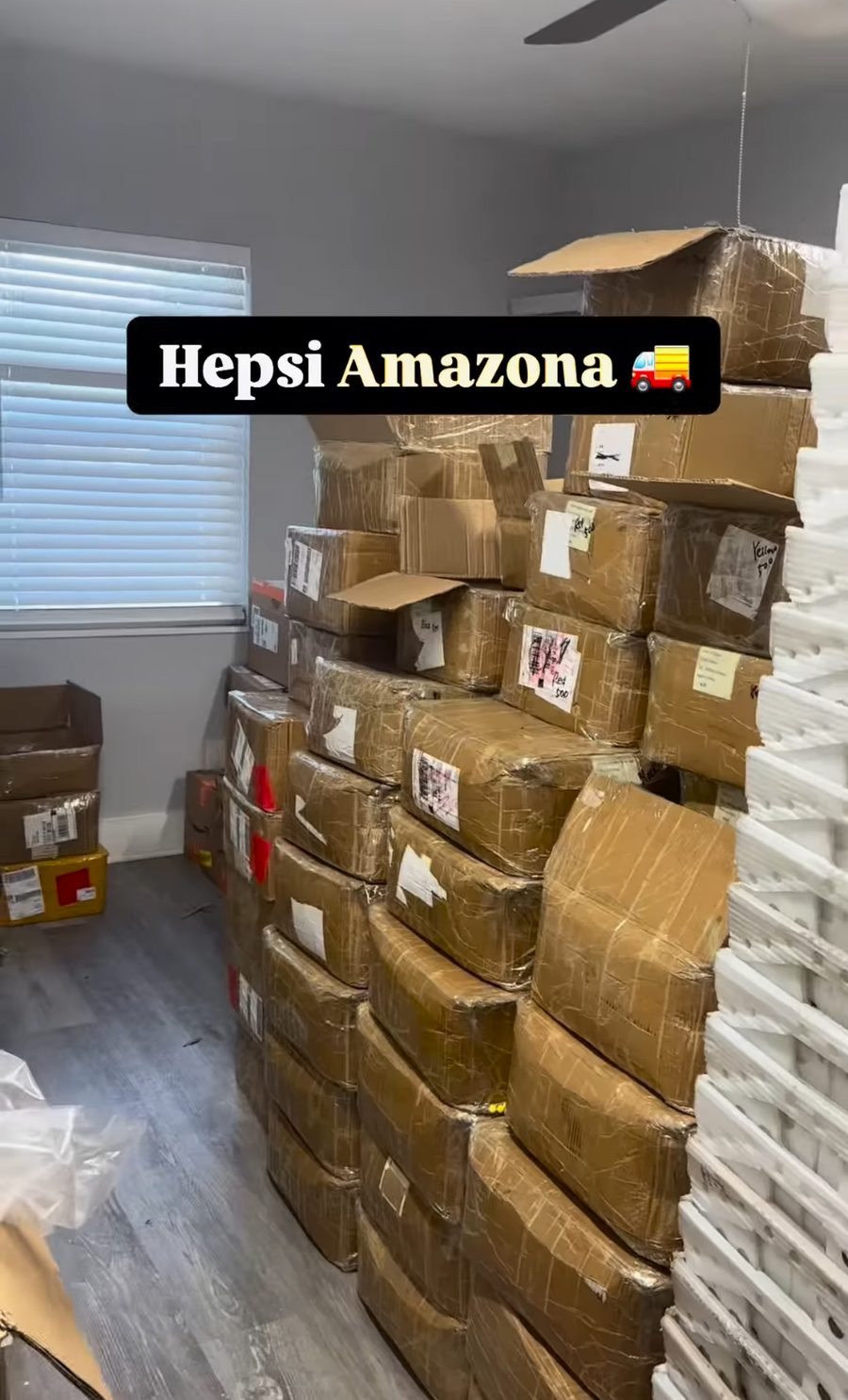 Paketlenmiş stok — Amazon'a sevk